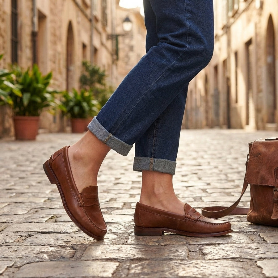 Eulalie | Women's Classic Penny Loafer Flats